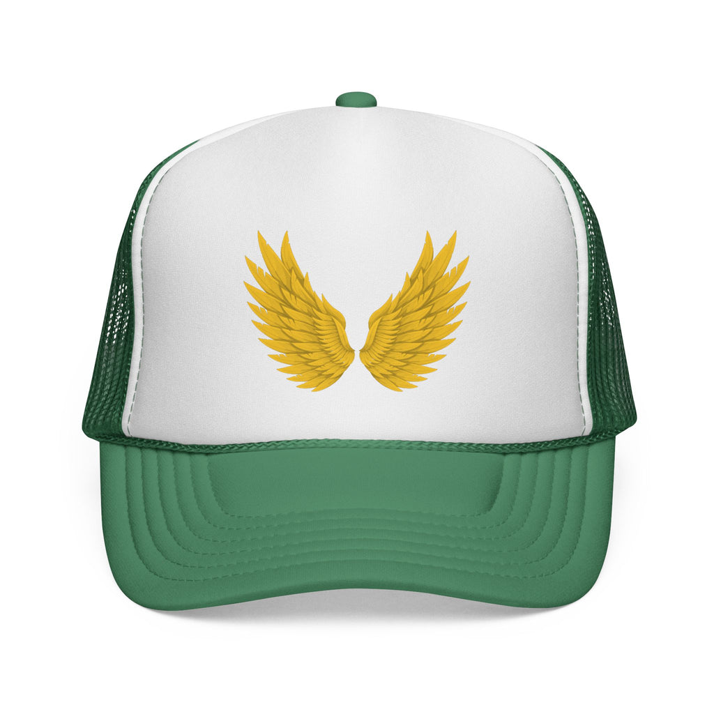 Winged Spirit Trucker Cap - Inspirational Hat for Outdoors, Travel, Gifts for Adventurers, Festivals, or Everyday Wear