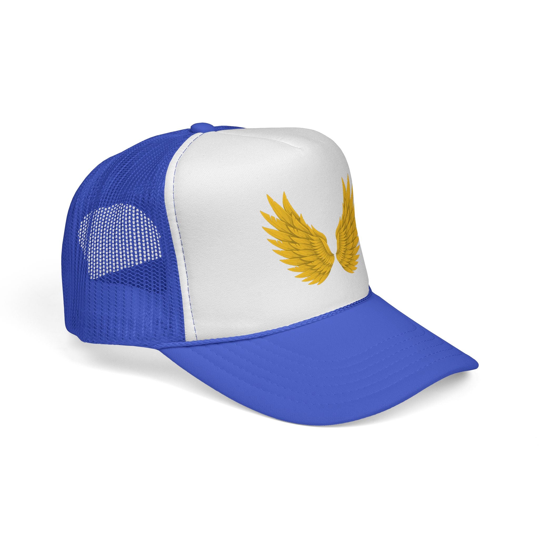 Winged Spirit Trucker Cap - Inspirational Hat for Outdoors, Travel, Gifts for Adventurers, Festivals, or Everyday Wear