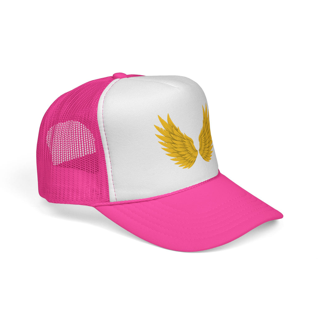 Winged Spirit Trucker Cap - Inspirational Hat for Outdoors, Travel, Gifts for Adventurers, Festivals, or Everyday Wear