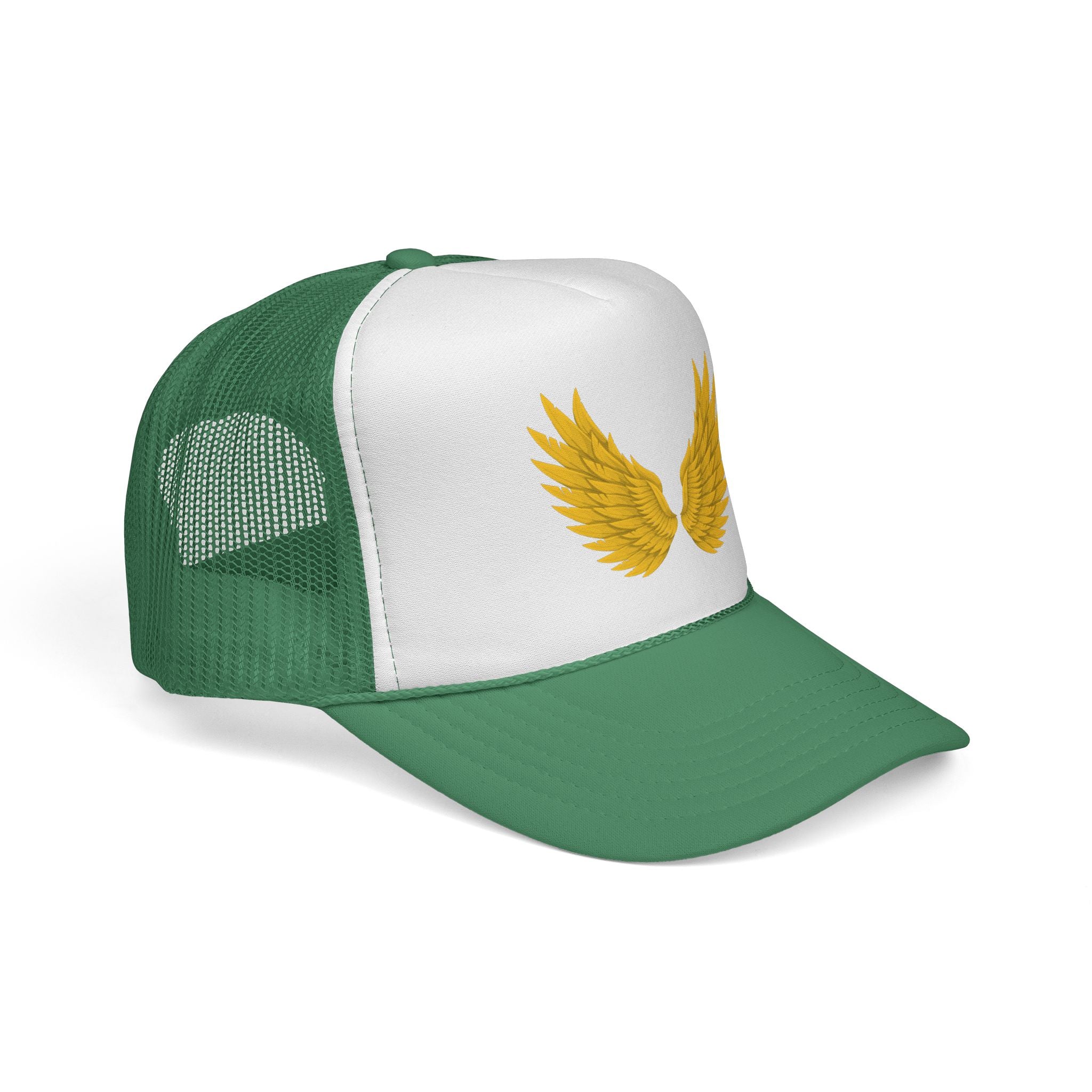 Winged Spirit Trucker Cap - Inspirational Hat for Outdoors, Travel, Gifts for Adventurers, Festivals, or Everyday Wear