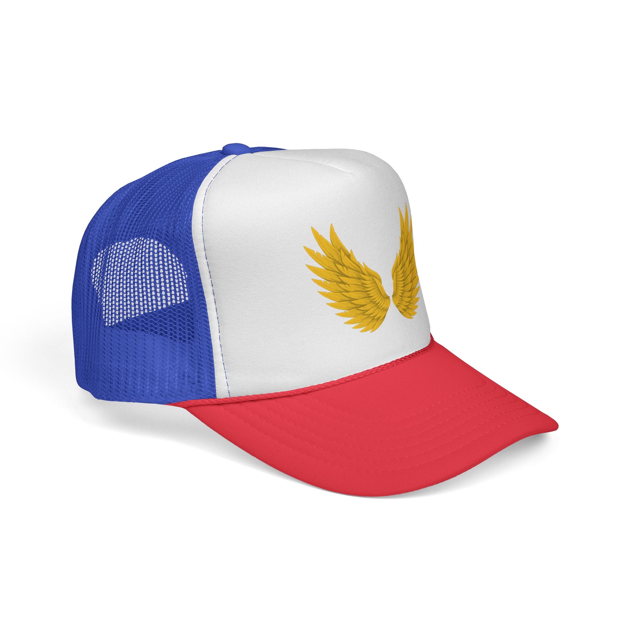 Winged Spirit Trucker Cap - Inspirational Hat for Outdoors, Travel, Gifts for Adventurers, Festivals, or Everyday Wear