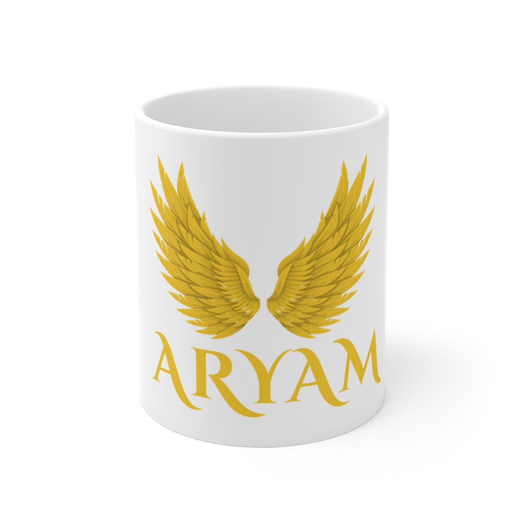 Golden Wings Personalized Mug - Ideal Gift for Coffee Lovers, Tea Enthusiasts, Birthdays, Graduations, Daily Use