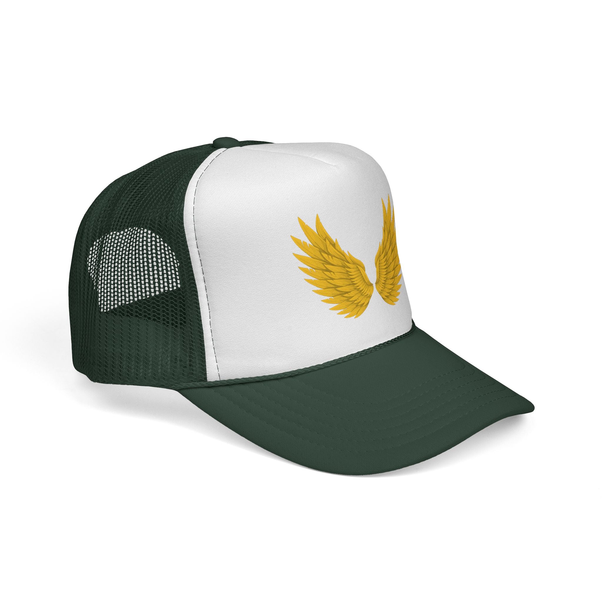 Winged Spirit Trucker Cap - Inspirational Hat for Outdoors, Travel, Gifts for Adventurers, Festivals, or Everyday Wear