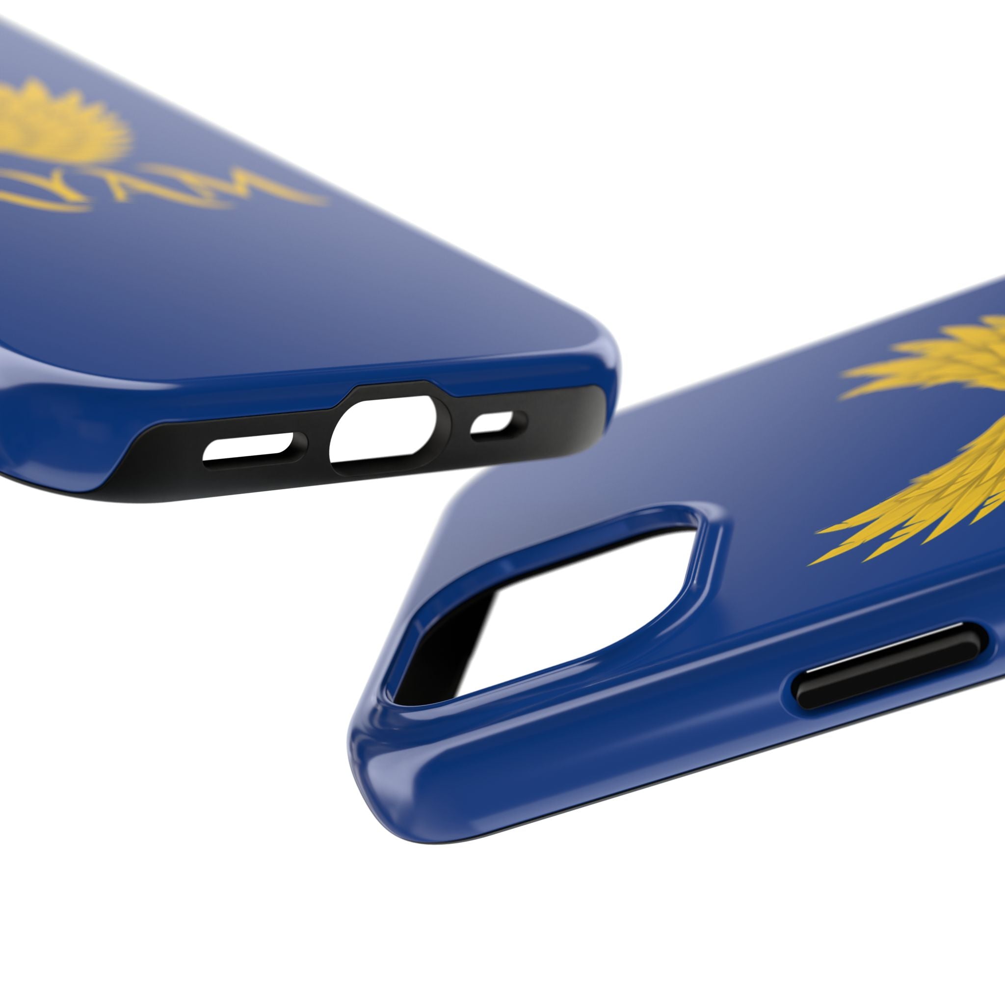 Golden Wings Tough Phone Case for Protection, Durable Smartphone Cover, Unisex Gift, Personalized Tech Accessory, Custom Phone Case